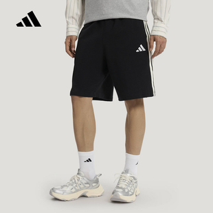 KR2527 2026夏男针织短裤 adidas阿迪达斯三条纹舒适五分裤 中裤