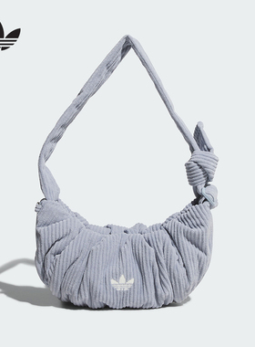 adidas阿迪达斯三叶草灯芯绒小号云朵包2025冬女单肩斜挎包KT0861