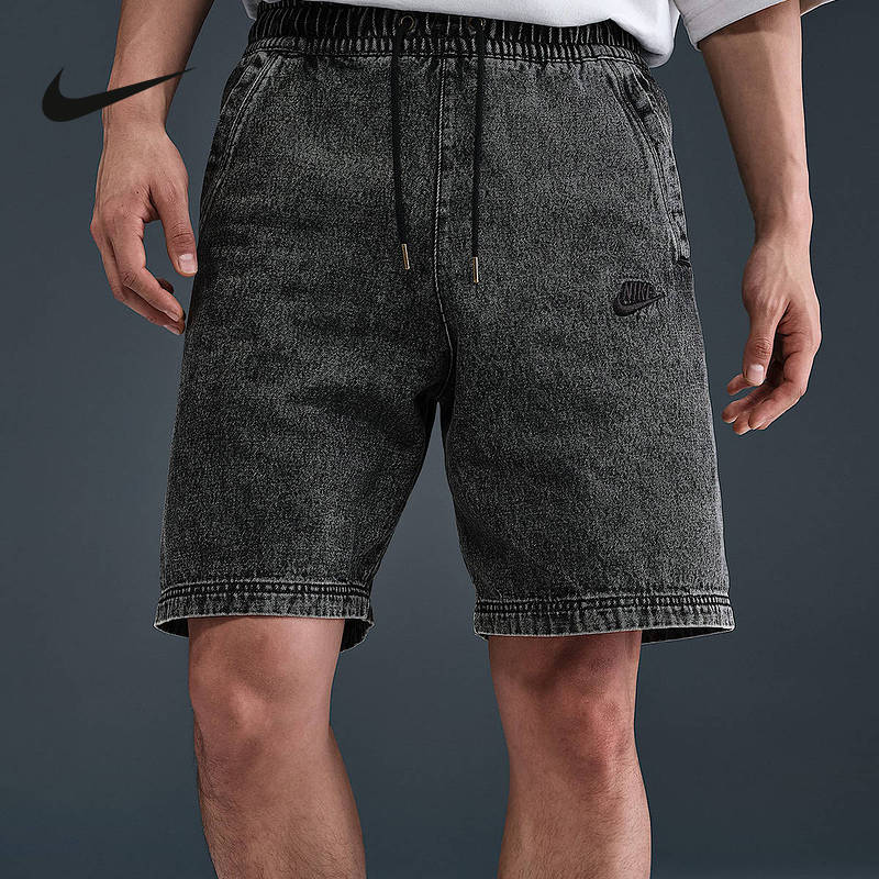 Nike耐克短裤 SPORTSWEAR 男子水洗牛仔布休闲裤五分裤IF2858-010