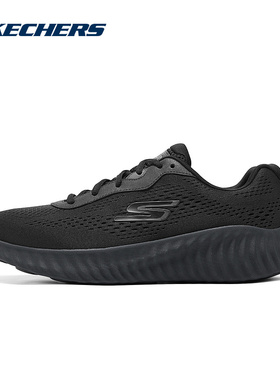 Skechers斯凯奇男鞋轻便网面透气跑步鞋运动训练休闲鞋220382/BBK