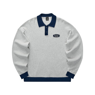 0248 浅花灰毛织套头卫衣L124U032 Skechers斯凯奇男女款 2024时尚