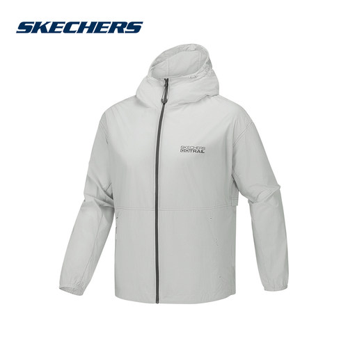 Skechers斯凯奇2026夏季新款男子舒适时尚梭织连帽外套 P226M118