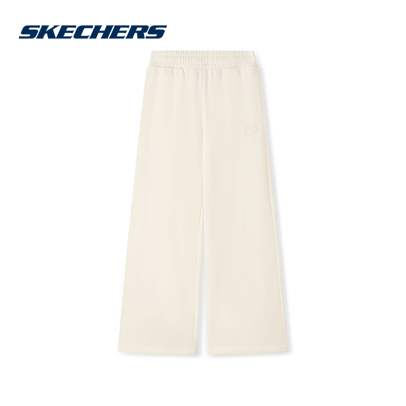 斯凯奇风尚系列秋冬新款女士舒适运动休闲针织长裤 L425W037/01B4