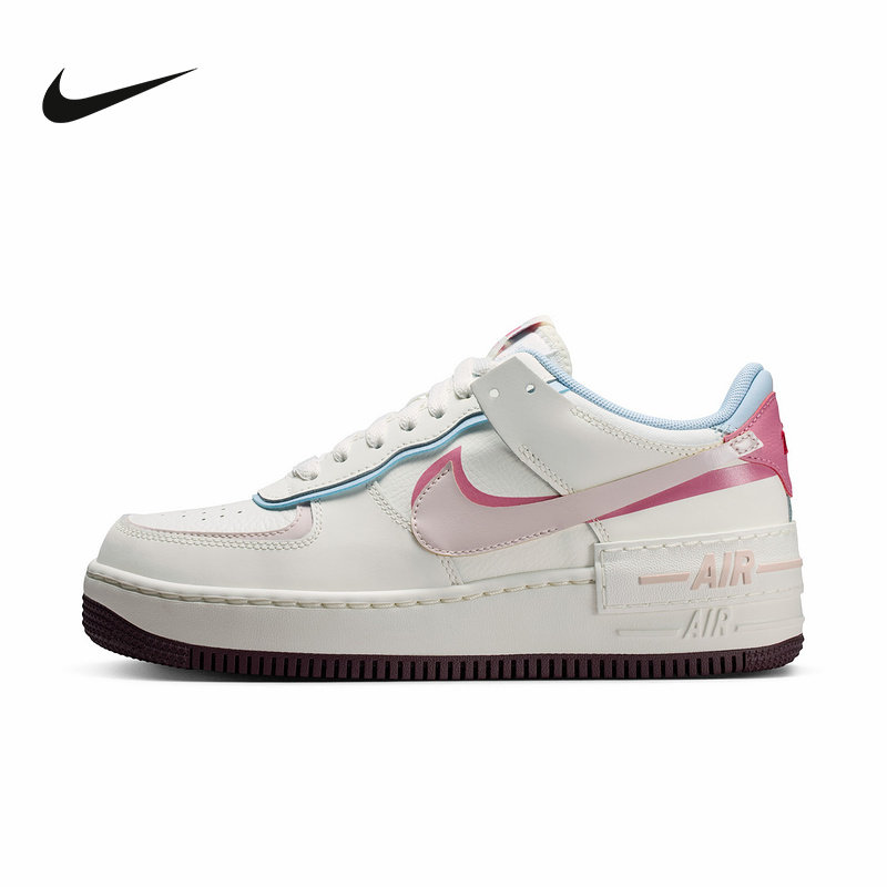 耐克女鞋AF1双钩解构空军一号粉色运动板鞋休闲小白鞋IQ9803-161,运动鞋new,运动休闲鞋,淘宝优惠券,粉丝福利购,淘宝优惠卷