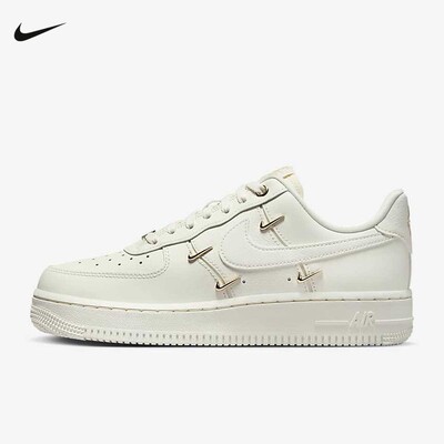 耐克女鞋Air Force 1白金四钩AF1空军一号低帮复古板鞋FV3654-111
