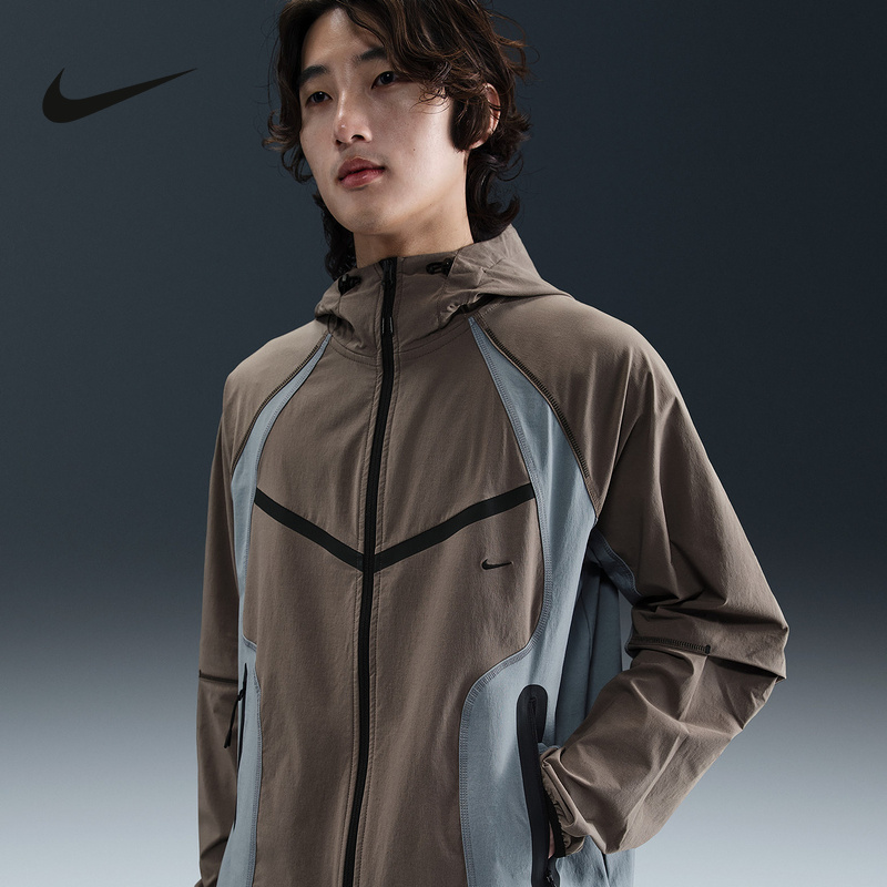 NIKE耐克男外套秋新款运动休闲训练潮流梭织连帽夹克 IH8462-289