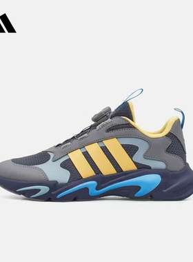 adidas阿迪达斯2026春男小童PLAYFLEX HABU旋转按钮运动鞋 KI6482