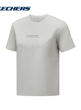 Skechers斯凯奇25夏女士舒适休闲透气圆领短袖T恤 P325W075/0248