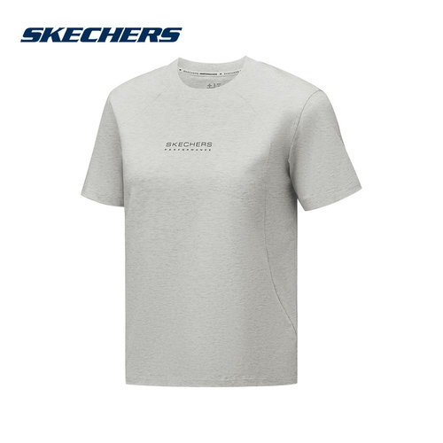 Skechers斯凯奇25夏女士舒适休闲透气圆领短袖T恤 P325W075/0248