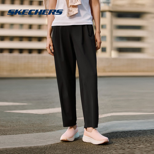 Skechers斯凯奇2026夏女防晒凉感宽松休闲运动针织长裤 P226W174