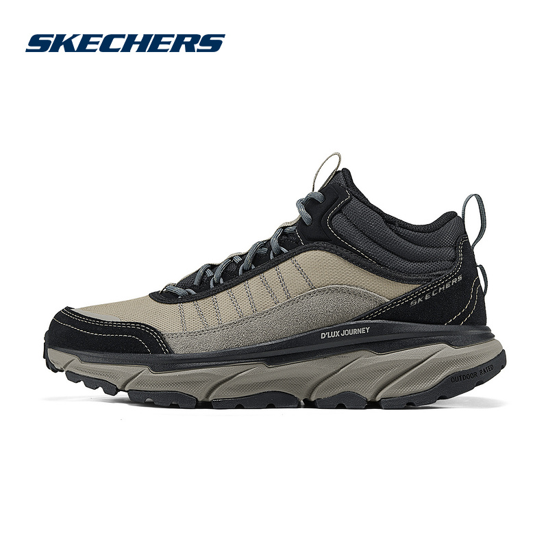 SKECHERS斯凯奇男鞋2025春季新款中帮户外运动休闲鞋237191C-TPBK