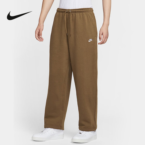 NIKE耐克男子加绒直筒裤25冬新款休闲刺绣针织运动长裤IF0489-235