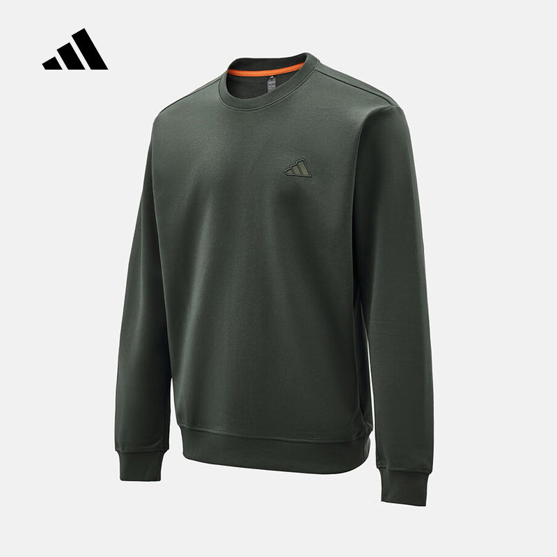 adidas阿迪达斯纯色简约圆领套头衫2026春男休闲针织卫衣 KR2506,运动服/休闲服装,运动卫衣/套头衫,淘宝优惠券,粉丝福利购,淘宝优惠卷