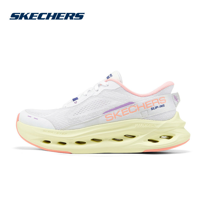 SKECHERS斯凯奇2025年春夏跑步鞋闪穿鞋轻质慢跑运动鞋129400-WPK