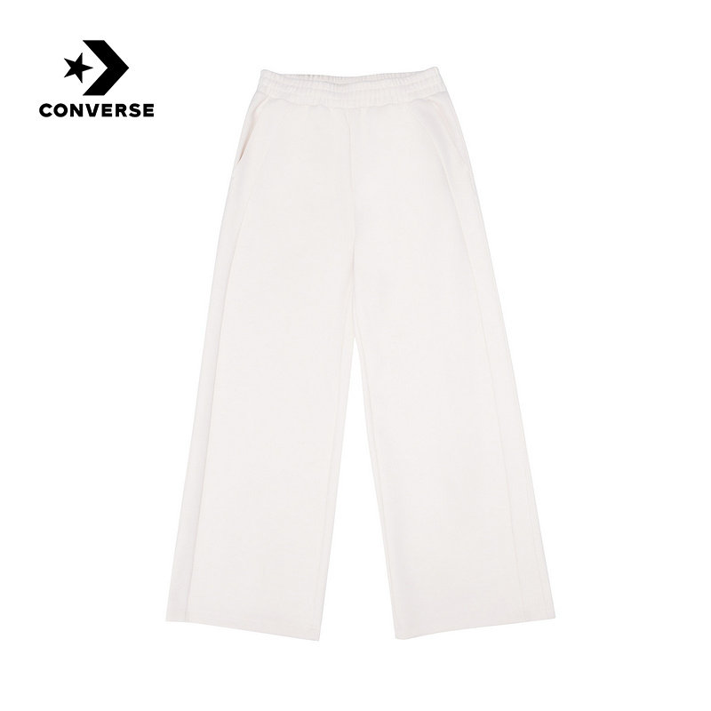 Converse匡威26春女子休闲宽松阔腿裤舒适针织长裤 WCJ409-W2Y,运动服/休闲服装,运动长裤,淘宝优惠券,粉丝福利购,淘宝优惠卷