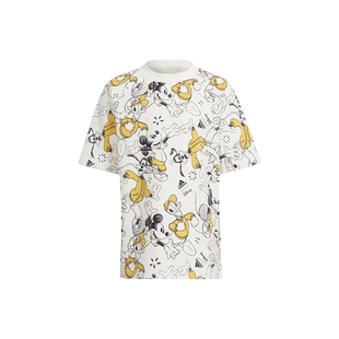 Adidas阿迪达斯夏儿童装男女短袖休闲运动圆领卡通休闲T恤IT8778