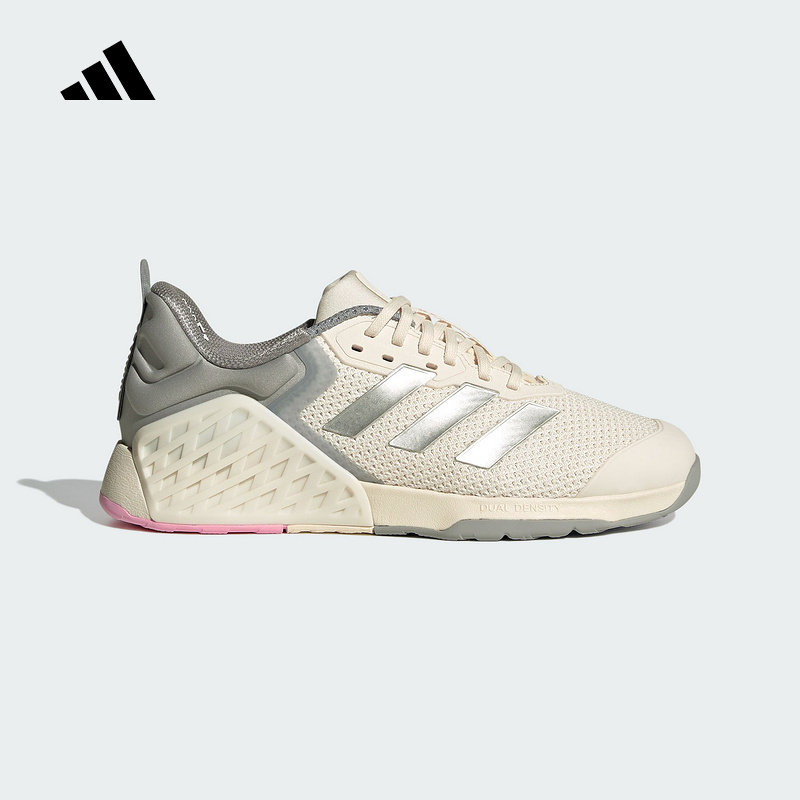 adidas阿迪达斯女全力战将超轻透湿排汗深蹲硬拉力量训练鞋JR1678