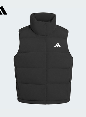 adidas阿迪达斯Helionic羽绒背心2025冬女拒水防风保暖马甲KH3973