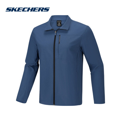 Skechers斯凯奇2026夏季男士运动休闲针织夹克外套 P226M085/00FM
