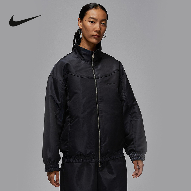 NIKE耐克女宽松运动夹克冬季新款叠搭舒适外套JORDAN HV0304-010