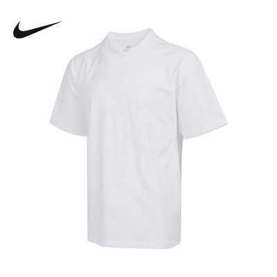 NIKE耐克男短袖夏新款针织衫运动休闲透气白色圆领T恤IB4420-100