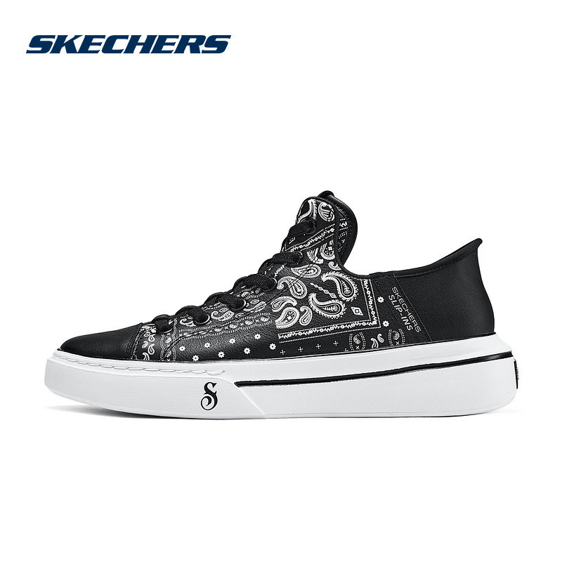 Skechers斯凯奇2024秋新款男运动休闲鞋黑色低帮板鞋 251017/BKW,运动鞋new,运动休闲鞋,淘宝优惠券,粉丝福利购,淘宝优惠卷