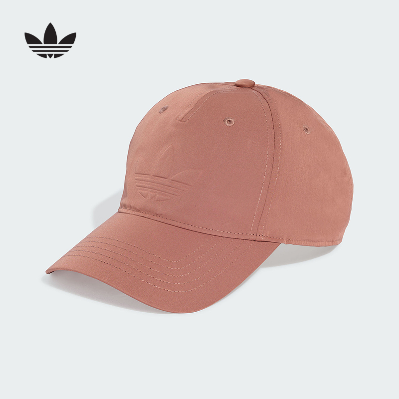 adidas阿迪达斯三叶草软帽大号LOGO鸭舌帽2025秋男女棒球帽JW5431