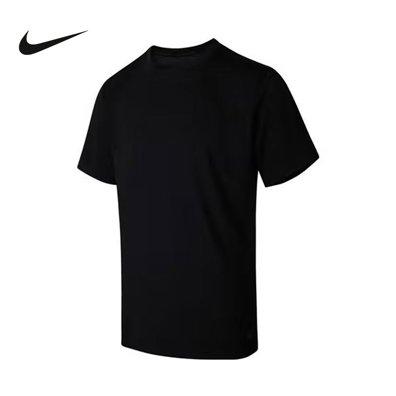 NIKE耐克短袖t恤男2025夏季新款黑色跑步休闲运动上衣 HV2005-010