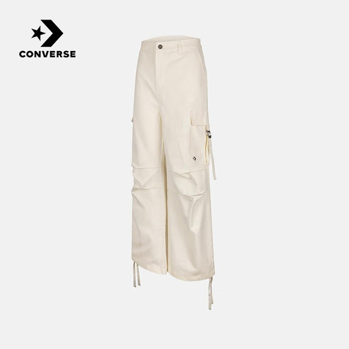 Converse匡威女裤秋冬季新款休闲多口袋梭织直筒长裤WCJ139-W2Y