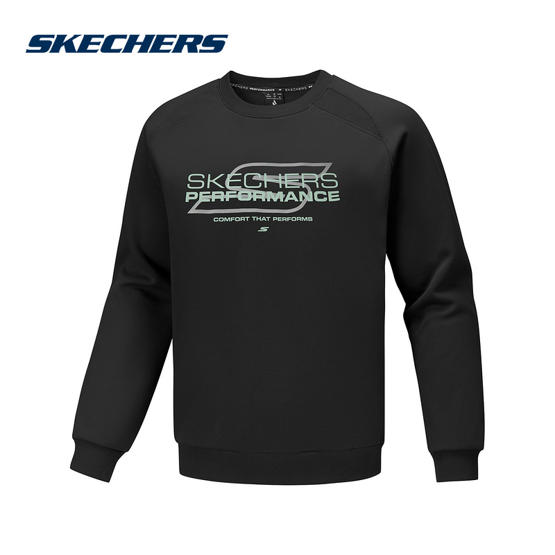 Skechers斯凯奇秋冬男士宽松舒适保暖针织套头卫衣P425M083/0018