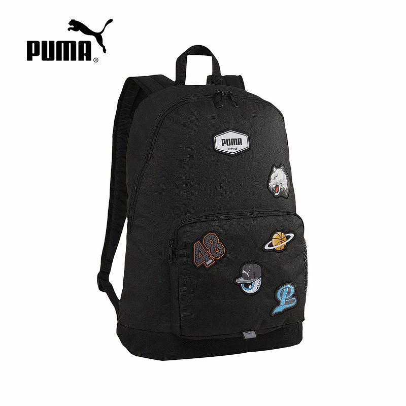 PUMA彪马PATCH BACKPACK男女新款运动休闲黑色双肩背包090344-01