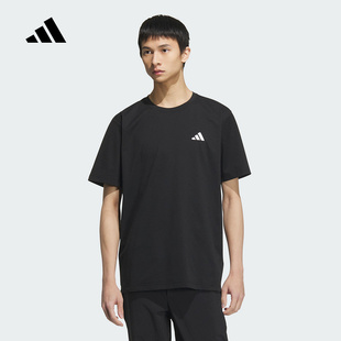 KC3090 圆领T恤 adidas阿迪达斯新款 2025夏男速干凉感运动休闲短袖