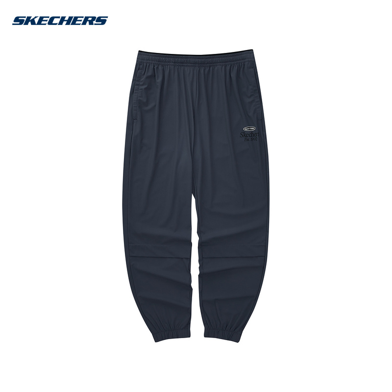 SKECHERS斯凯奇夏季男子舒适透气速干休闲针织长裤L224M024/00W5