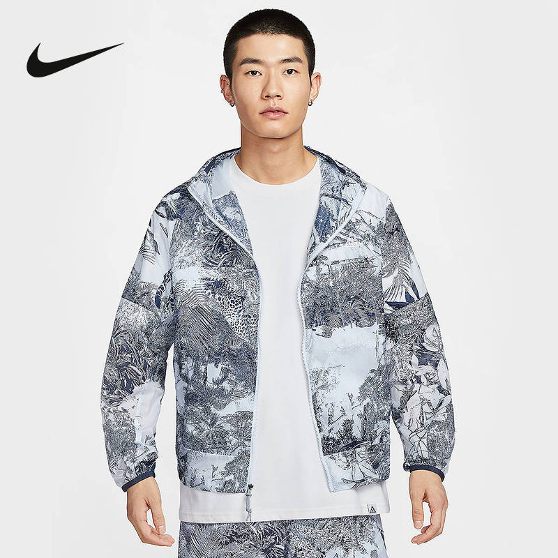 Nike耐克外套男夏季ACG CINDER CONE 户外印花梭织夹克HJ2886-085