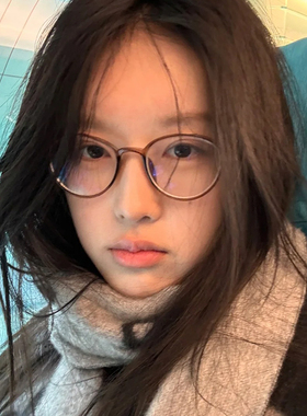 超轻TR90茶色眼镜女近视可配高度数高级感复古小圆框气质眼睛镜架