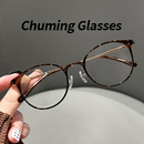 超轻TR韩系茶色显白显脸小椭圆眼镜框女可配度数百搭防蓝光眼睛架