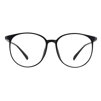 透明超大框显脸小眼镜框女