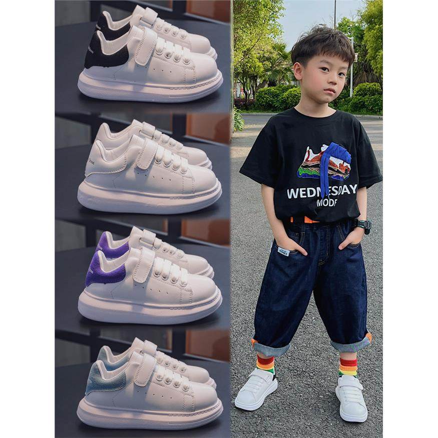 英国DGKP麦昆小白鞋儿童休闲板鞋2025新款男童女孩防滑真皮运动鞋,童鞋/婴儿鞋/亲子鞋,板鞋,淘宝优惠券,粉丝福利购,淘宝优惠卷