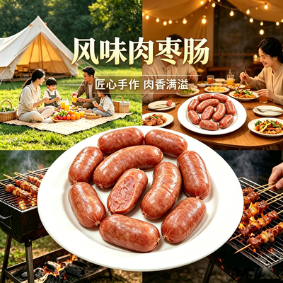 东北风味肉枣肠肉感十足真空包装独立包装即食休闲零食小吃口感好