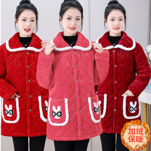 棉中长款韩版宽松棉服运费险