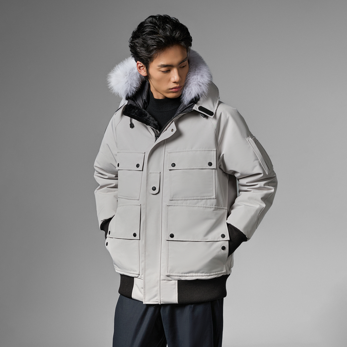 BYDECIEL伯德塞尔飞行员羽绒夹克