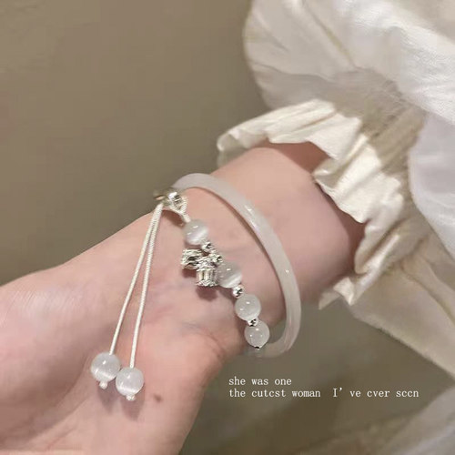 新中式铃兰花半镯手链