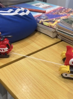 拉线磁吸恐龙模型二合一创意变形小玩具多形态仿真碰撞霸王龙玩偶