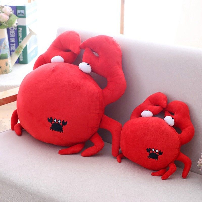布娃娃螃蟹抱抱食物毛绒玩具玩偶创意公仔睡觉小龙虾真红色大枕,玩具/童车/益智/积木/模型,毛绒/玩偶/公仔/布艺类玩具,淘宝优惠券,粉丝福利购,淘宝优惠卷