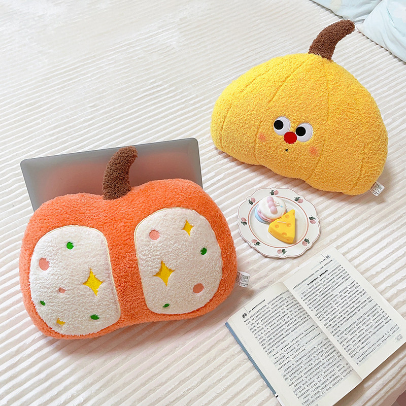 可爱南瓜抱枕异形毛绒玩偶睡觉靠枕客厅沙发床头靠垫玩具娃娃摆件