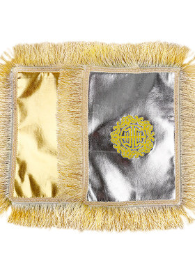 中式轻奢大号流苏铺金盖银金银被骨灰盒包盖布寿字地垫寿被殡葬用