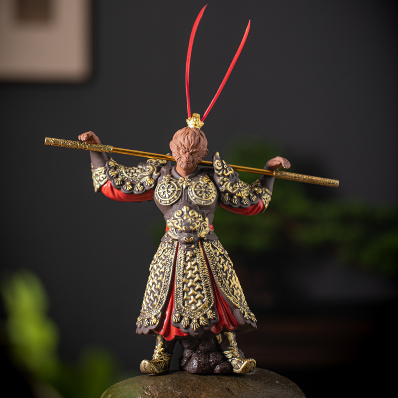 黑神话悟空摆件齐天大圣斗战胜佛陶瓷雕塑客厅玄关桌面手办工艺品