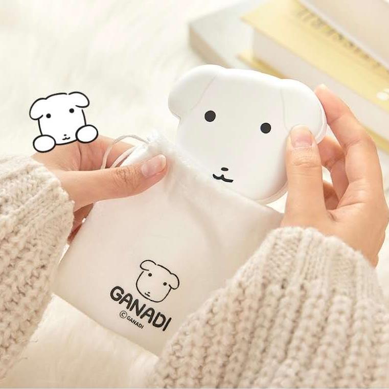 韩国正版ganadi小白狗暖手充电宝