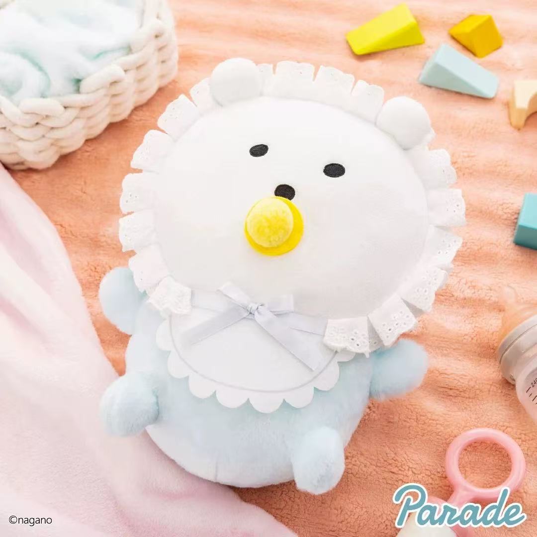 日本正版nagano奶嘴婴儿baby自嘲熊毛绒玩具玩偶公仔新款礼物男女