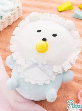 日本正版nagano奶嘴婴儿baby自嘲熊毛绒玩具玩偶公仔新款礼物男女